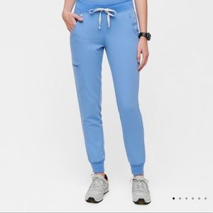 NWOT Figs Core Collection - Zamora Petite Jogger Scrub Pants in Ceil Blue (MP)